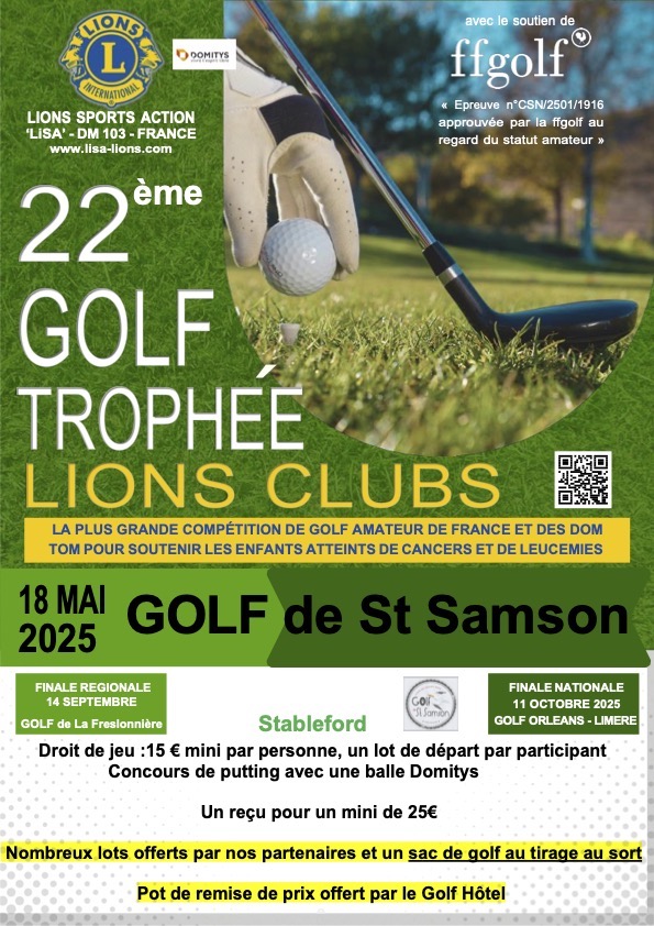 Golf De Saint Samson Golf Hotel Pleumeur Bodou Lions Lisa 2025 Affiche St Samson V9 PDF 1